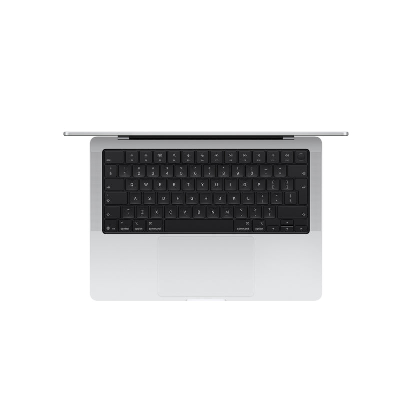 14 hüvelykes MacBook Pro: Apple M5 Pro chip 15 magos CPU-val és 16 magos GPU-val, 4TB SSD, 24GB RAM, Háttér-világítású Magic Keyboard Touch ID‑val – nemzetközi angol - ezüst CTO