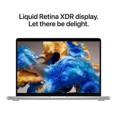14 hüvelykes MacBook Pro: Apple M5 Pro chip 18 magos CPU-val és 20 magos GPU-val, 24GB, 2TB SSD - ezüst