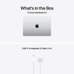 14 hüvelykes MacBook Pro: Apple M5 Pro chip 15 magos CPU-val és 16 magos GPU-val, 4TB SSD, 24GB RAM, Háttér-világítású Magic Keyboard Touch ID‑val – nemzetközi angol - ezüst CTO