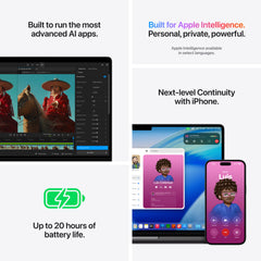 14 hüvelykes MacBook Pro: Apple M5 Max chip 18 magos CPU-val és 32 magos GPU-val, 36GB, 2TB SSD - asztrofekete