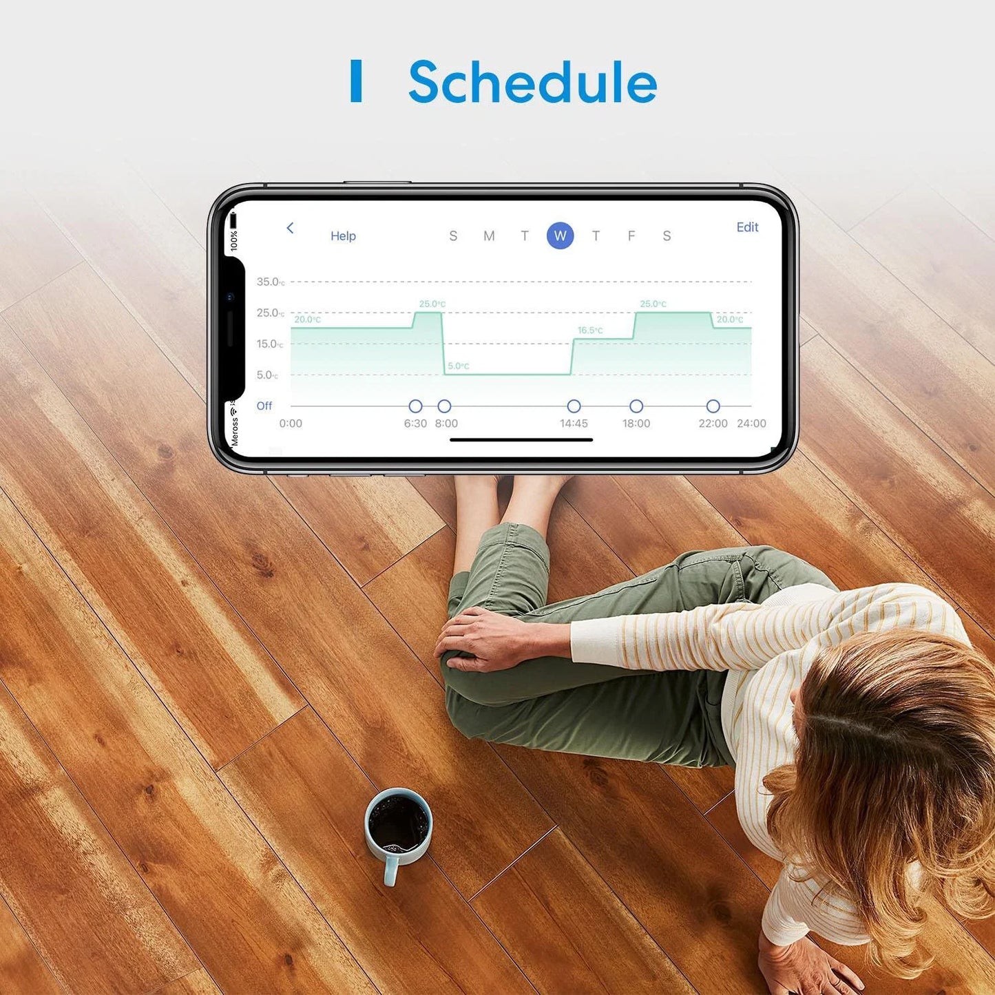 Meross Smart Wi-FI termosztát kazánhoz és fűtési rendszerhez