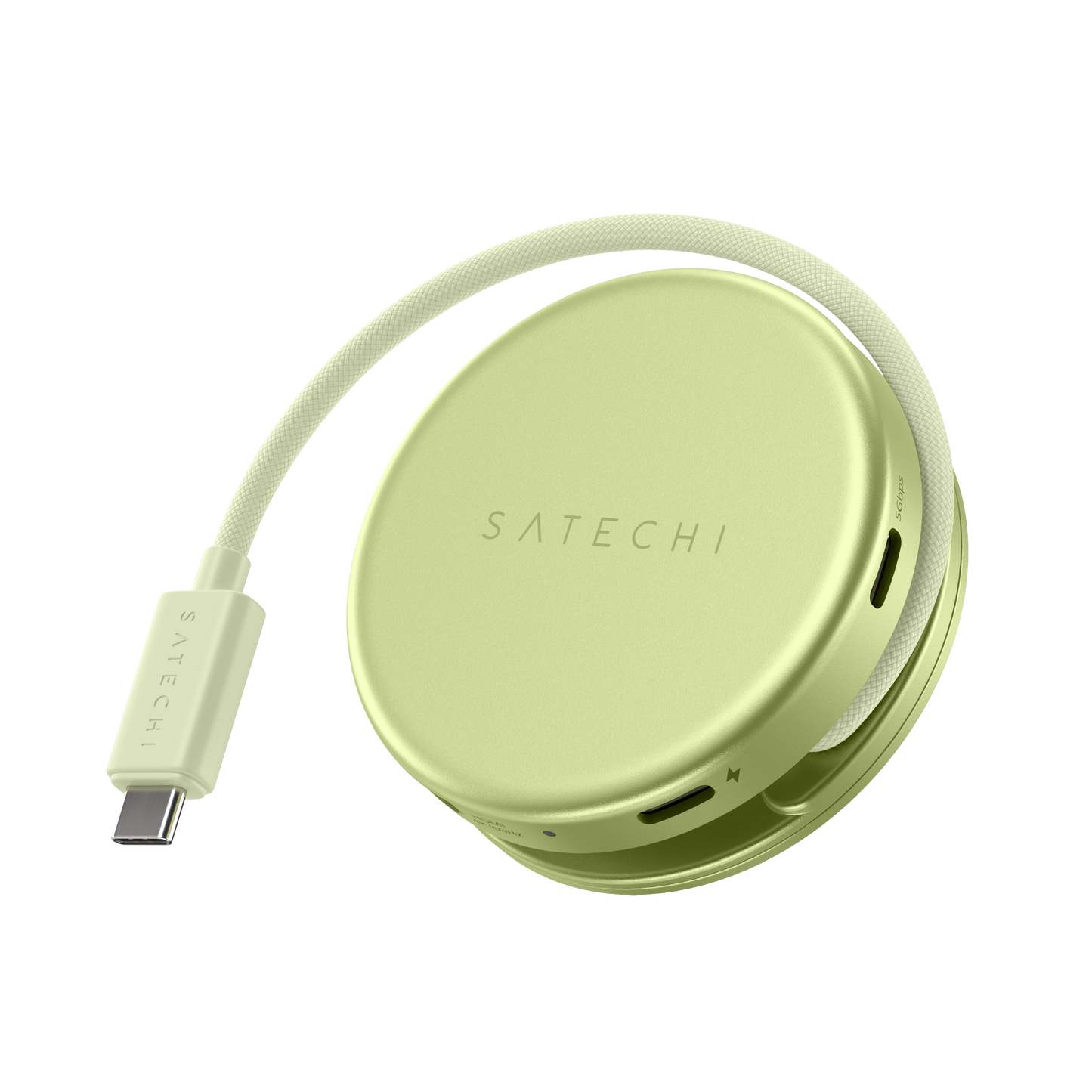 Satechi – OntheGo 5-in-1 Multiport Adapter (1x HDMI 4K 60Hz, 1x USB-C 5 Gbps-ig, 1x USB-A 3.0 5 Gbps-ig, 1xUSB-C PD60W, 1x SD kártya olvasó) - Citrus