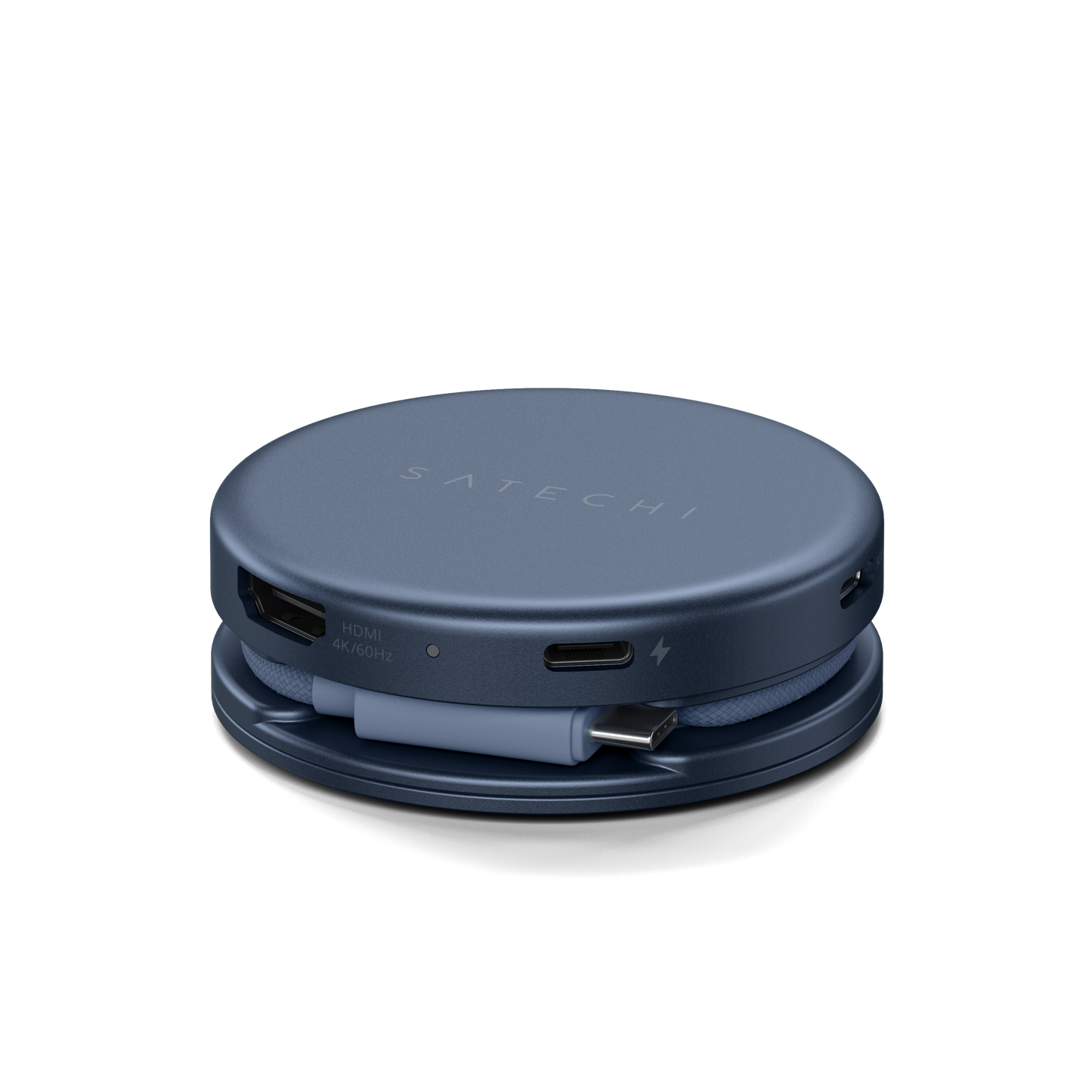 Satechi – OntheGo 5-in-1 Multiport Adapter (1x HDMI 4K 60Hz, 1x USB-C 5 Gbps-ig, 1x USB-A 3.0 5 Gbps-ig, 1xUSB-C PD60W, 1x SD kártya olvasó) - Indigo