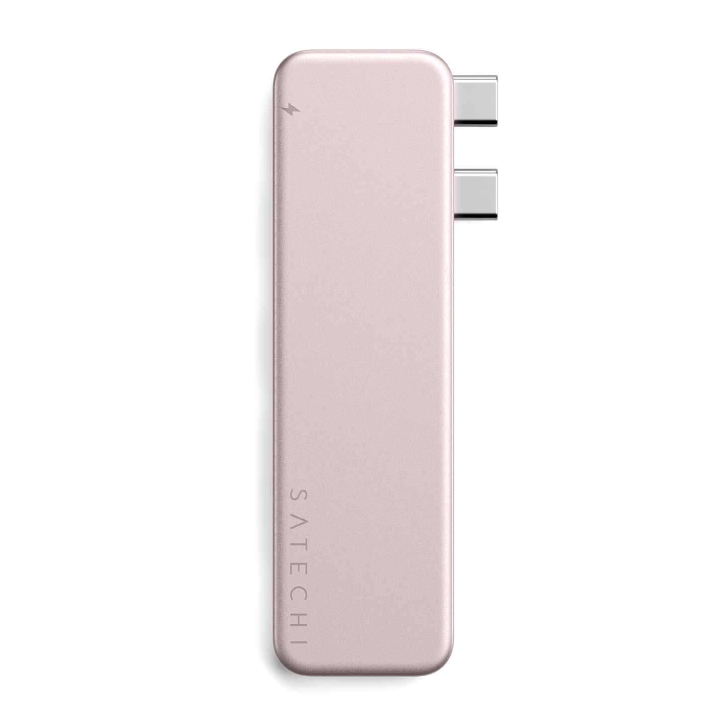 Satechi – USB-C Snap Hub (1x HDMI 4K 60Hz, 1x USB-C 5 Gbps-ig, 1x USB-A 3.0 5 Gbps-ig, 1xUSB-C PD60W, 1x és 1x SD kártya olvasó) - Blush