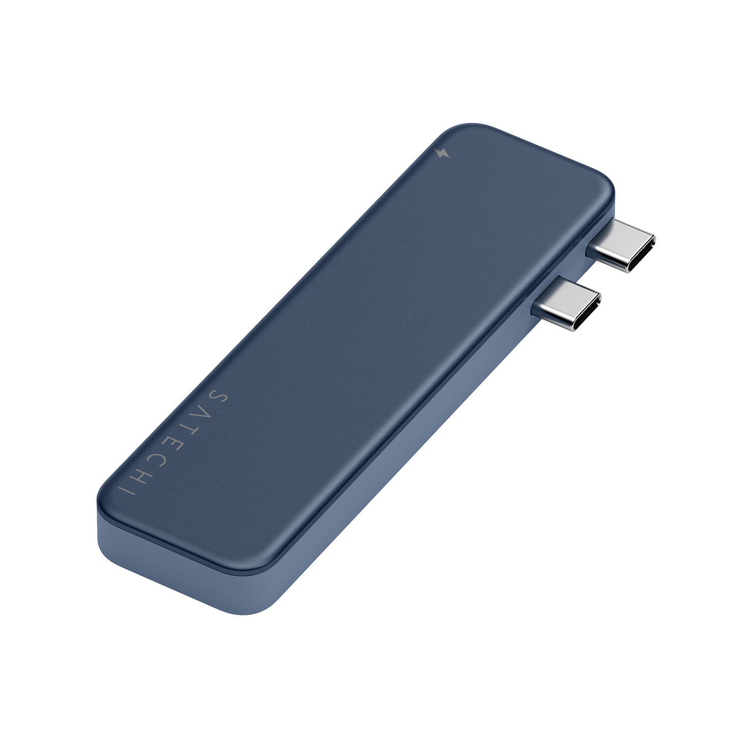 Satechi – USB-C Snap Hub (1x HDMI 4K 60Hz, 1x USB-C 5 Gbps-ig, 1x USB-A 3.0 5 Gbps-ig, 1xUSB-C PD60W, 1x és 1x SD kártya olvasó) - Indigo