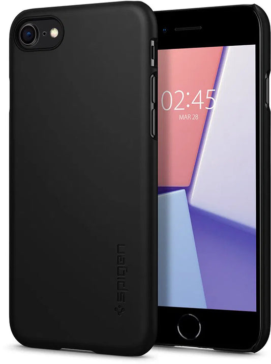 OPEN BOX - Spigen Thin Fit, black - iPhoneSE/8/7
