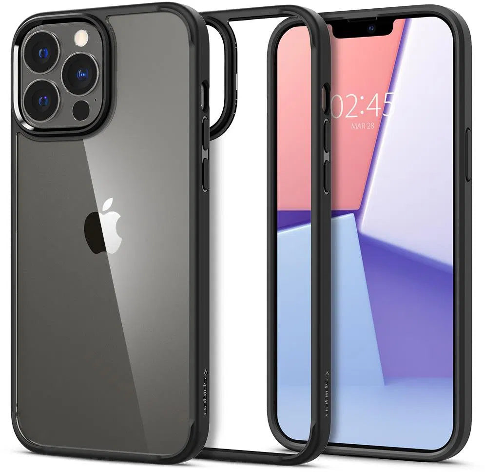 OPEN BOX - SpigenCrystal Hybrid,Matte black - iPhone 13Pro