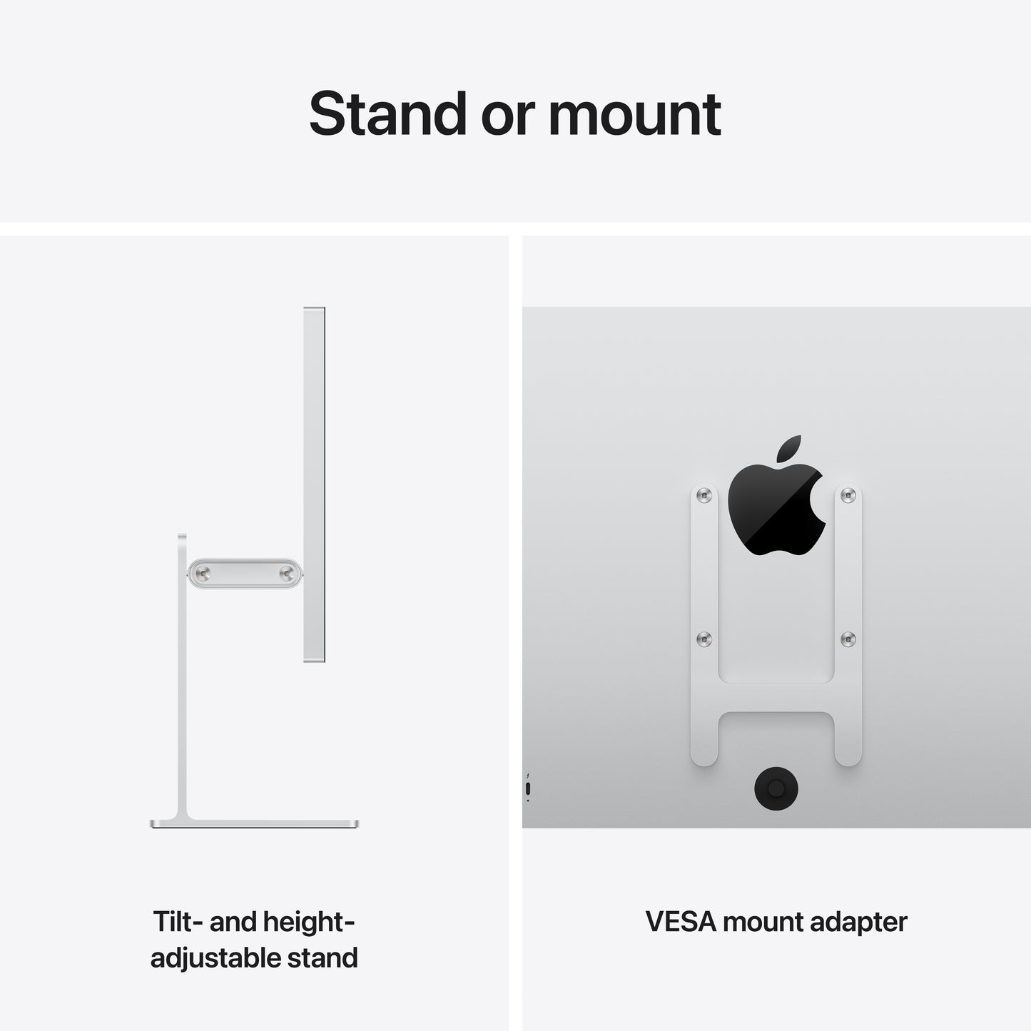 Studio Display XDR - normál üveg - VESA rögzítőadapter (az állvány nem tartozék)