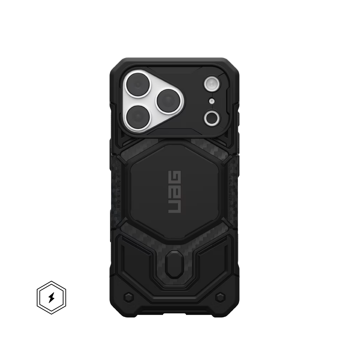 UAG Monarch Pro MagSafe, kevlár fekete - iPhone 18 Pro/17 Pro