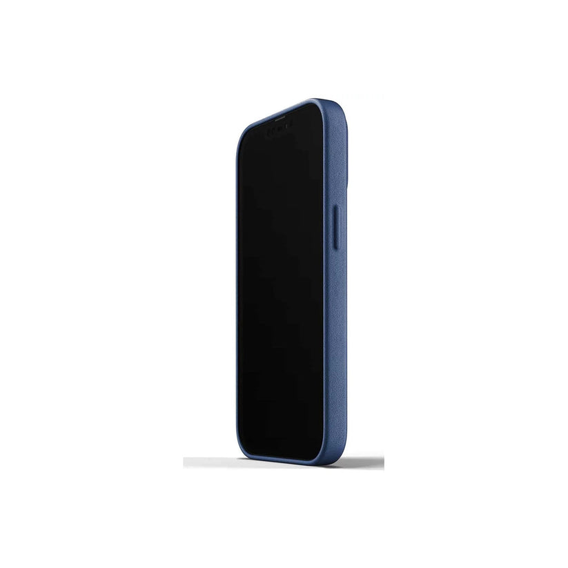 Mujjo – iPhone 13 Pro bőr tok - kék - iSTYLE HU