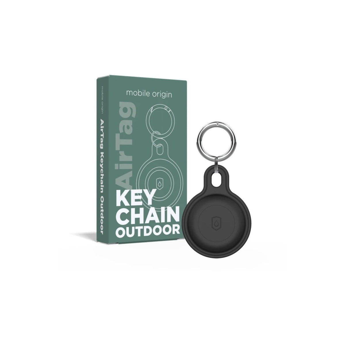 Mobile Origin – Airtag Outdoor KeyChain - fekete - iSTYLE HU