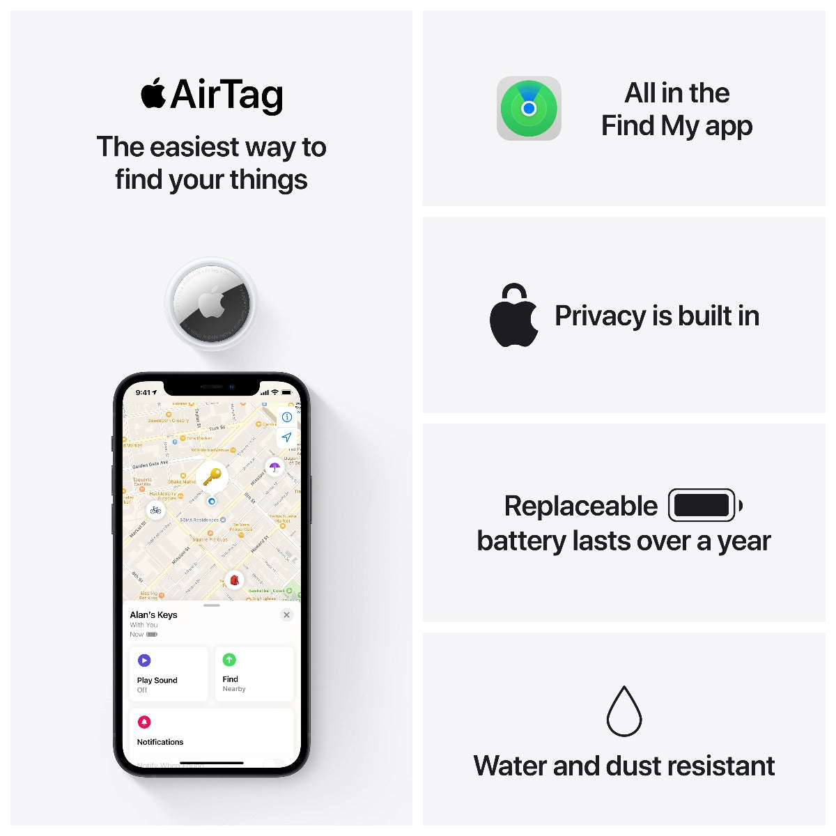 Apple – AirTag (4 darabos csomag) - iSTYLE HU