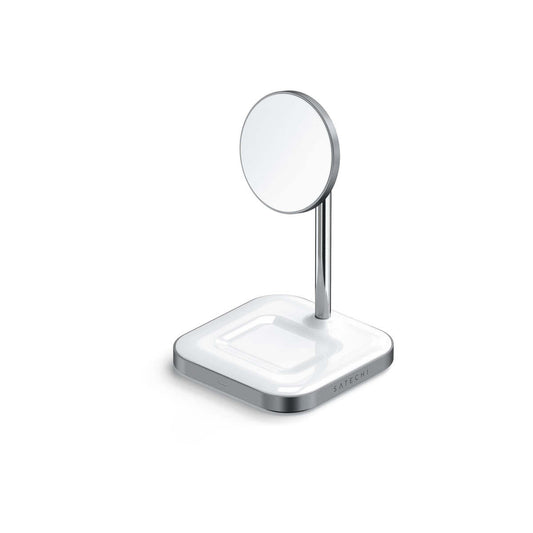 Satechi – Aluminium 2 az 1-ben mágneses vezeték nélküli töltőállomás - fehér - iSTYLE HU