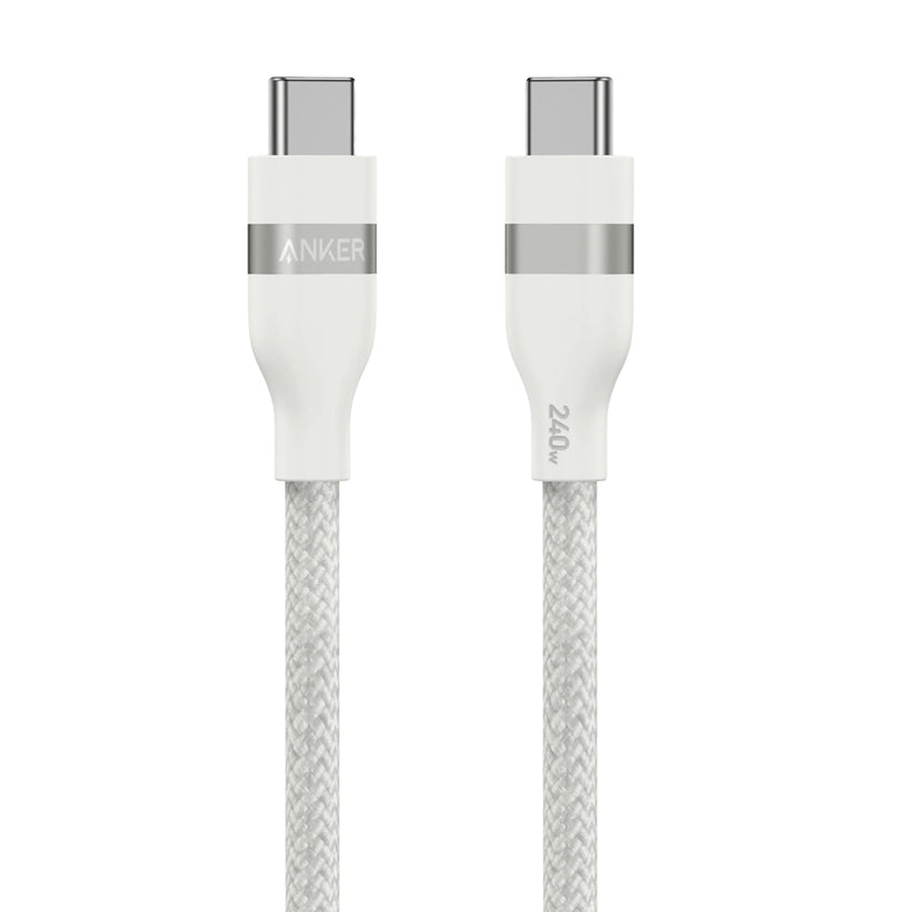 Anker – 310 USB-C-USB-C fonott, 0,9 m-es, 240 Wattos kábel - fehér - iSTYLE HU