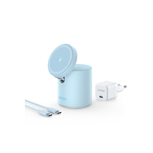Anker – PowerWave Mag-Go (20W, USB-C) vezeték nélküli töltő – kék - iSTYLE HU