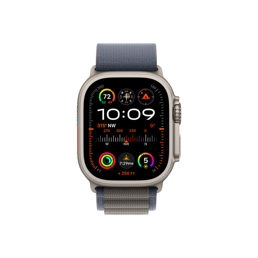 Apple Watch Ultra 2 GPS + Cellular – 49 mm-es titántok, kék alpesi pánt - S (Copy) - iSTYLE.hu