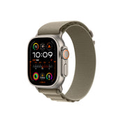 Apple Watch Ultra 2 GPS + Cellular – 49 mm-es titántok, olíva alpesi pánt - S - iSTYLE.hu