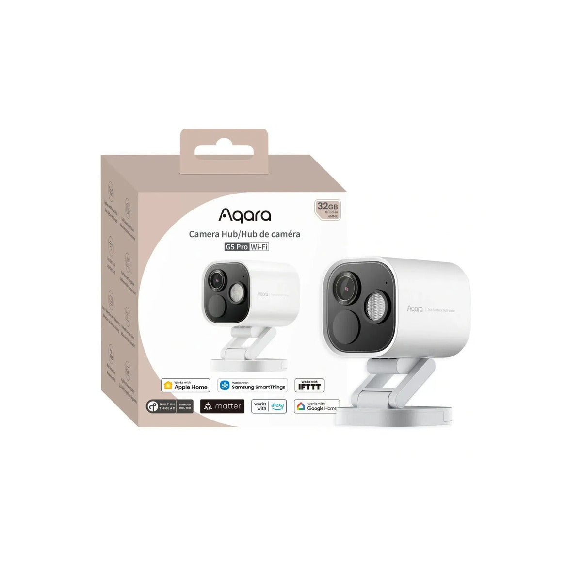 AQARA G5 Camera Hub Pro, kültéri HomeKit SecureVideo kamera, beépített Zigbee és Thread átjáróval, Wi-Fi verzió, fehér - iSTYLE HU