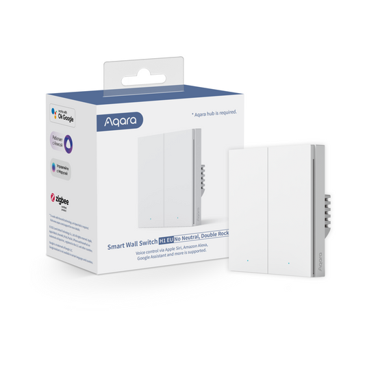 AQARA – Okos Falikapcsoló H1 (Nulla nélkül, dupla) - iSTYLE HU