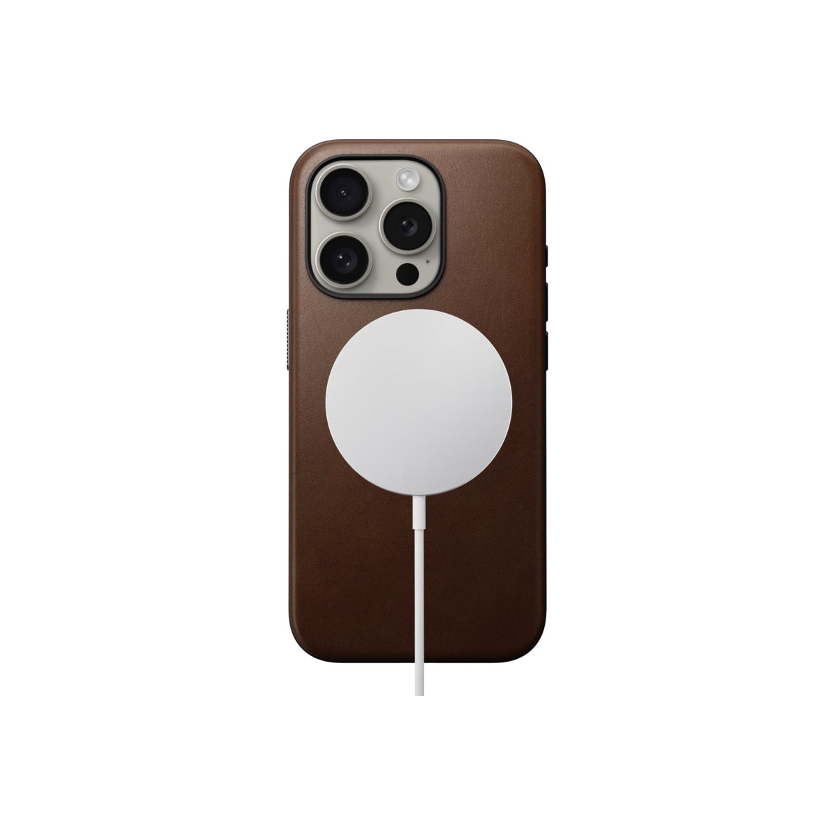 Nomad – Modern Leather Bőrtok iPhone 15 Pro, MagSafe - barna - iSTYLE HU