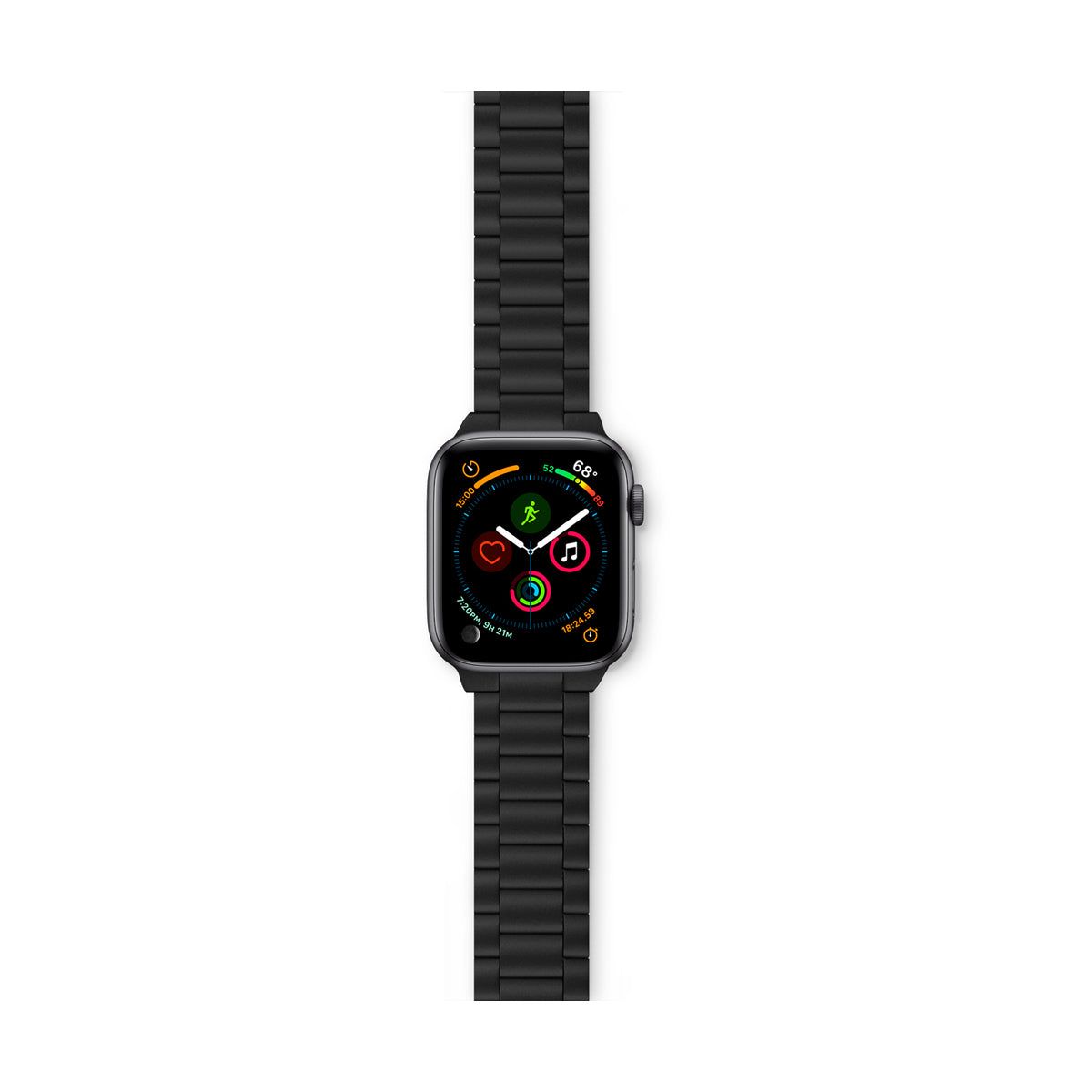 EPICO – Rozsdamentes acél Apple Watch 42/44/45 mm szíj - fekete - iSTYLE HU