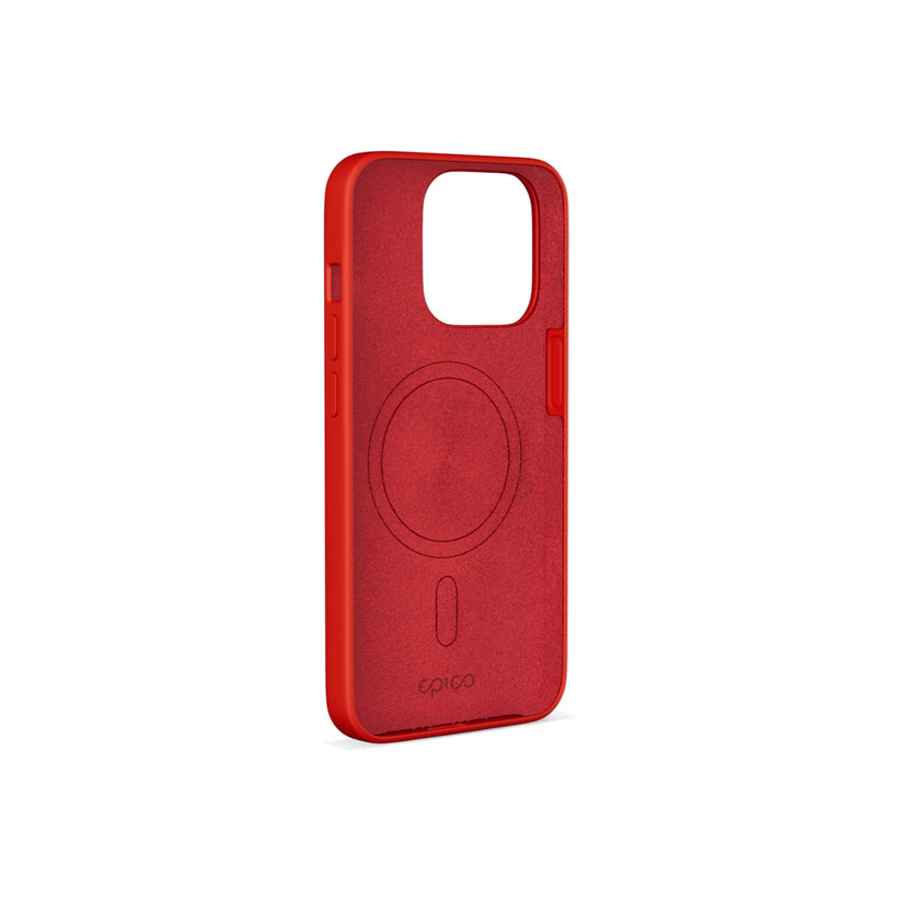 EPICO – iPhone 14 Szilikon tok (MagSafe-kompatibilis) - piros - iSTYLE HU