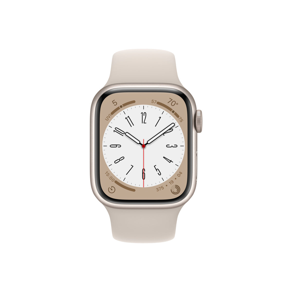 Apple Watch Series 8 GPS – 41 mm-es csillagfény alumíniumtok, csillagfény sportszíj - iSTYLE HU