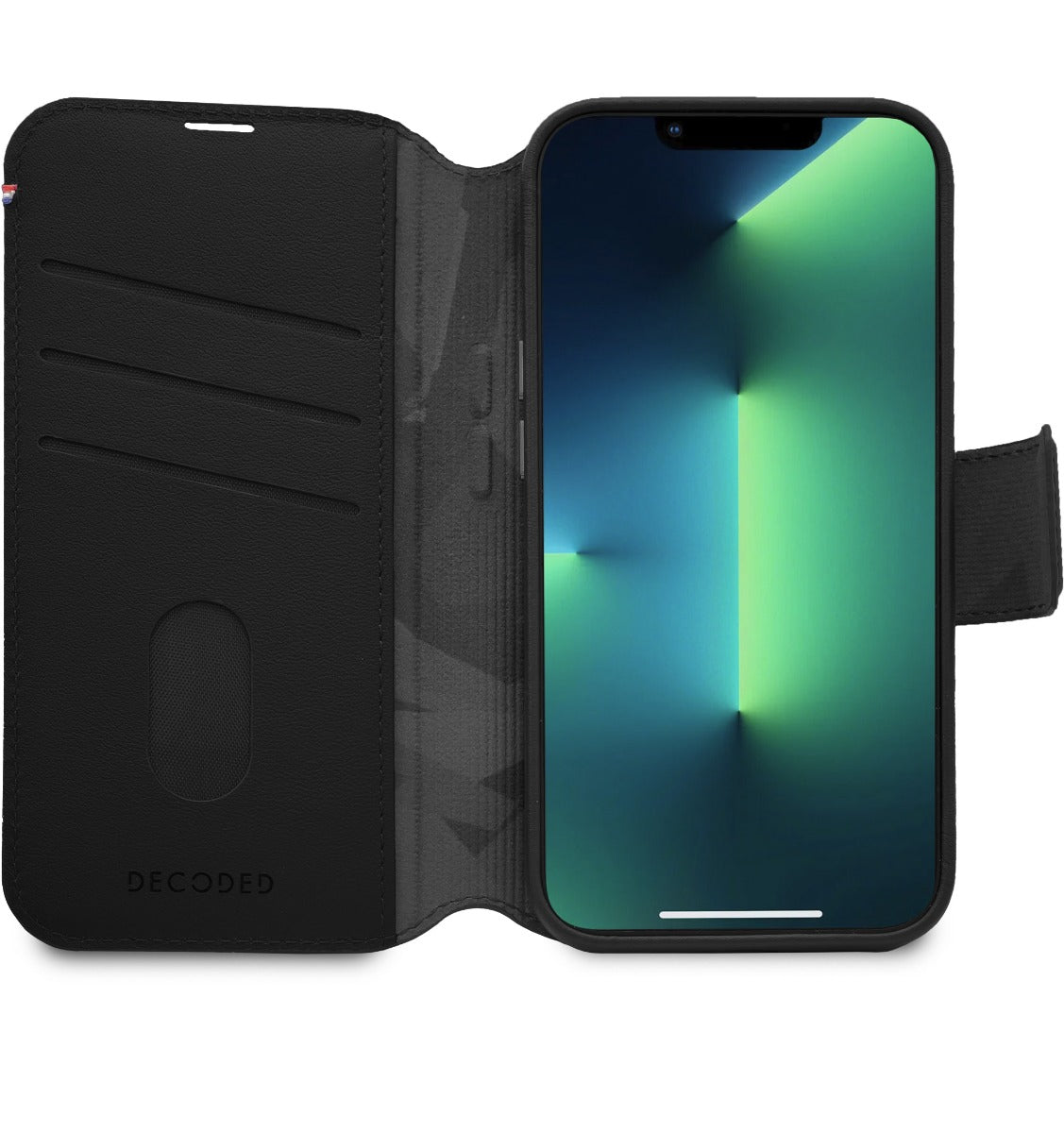 Decoded Leather Detachable Wallet, black - iPhone 14 - iSTYLE HU