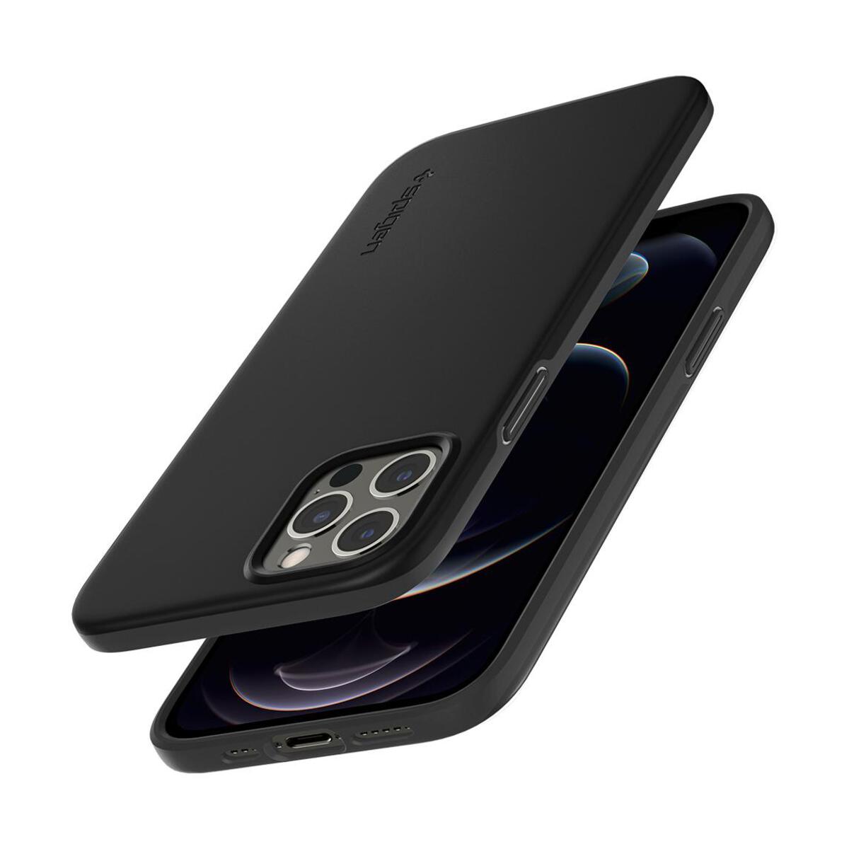Spigen – Thin Fit iPhone 12 / 12 Pro tok - Fekete - Open Box - iSTYLE HU