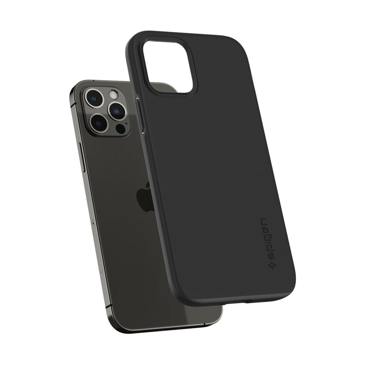 Spigen – Thin Fit iPhone 12 / 12 Pro tok - Fekete - Open Box - iSTYLE HU