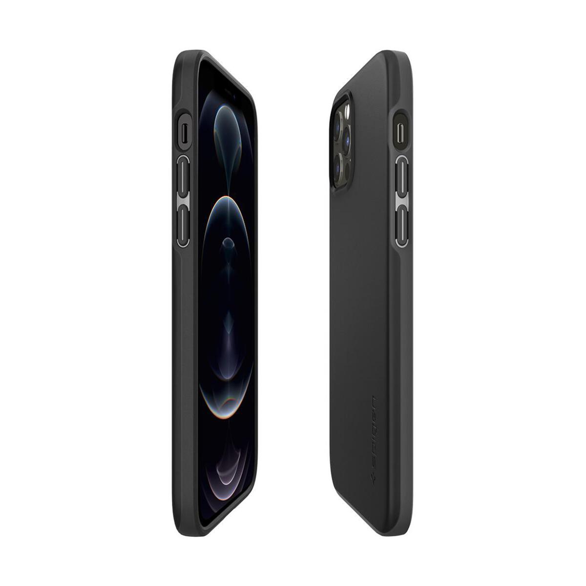 Spigen – Thin Fit iPhone 12 / 12 Pro tok - Fekete - Open Box - iSTYLE HU