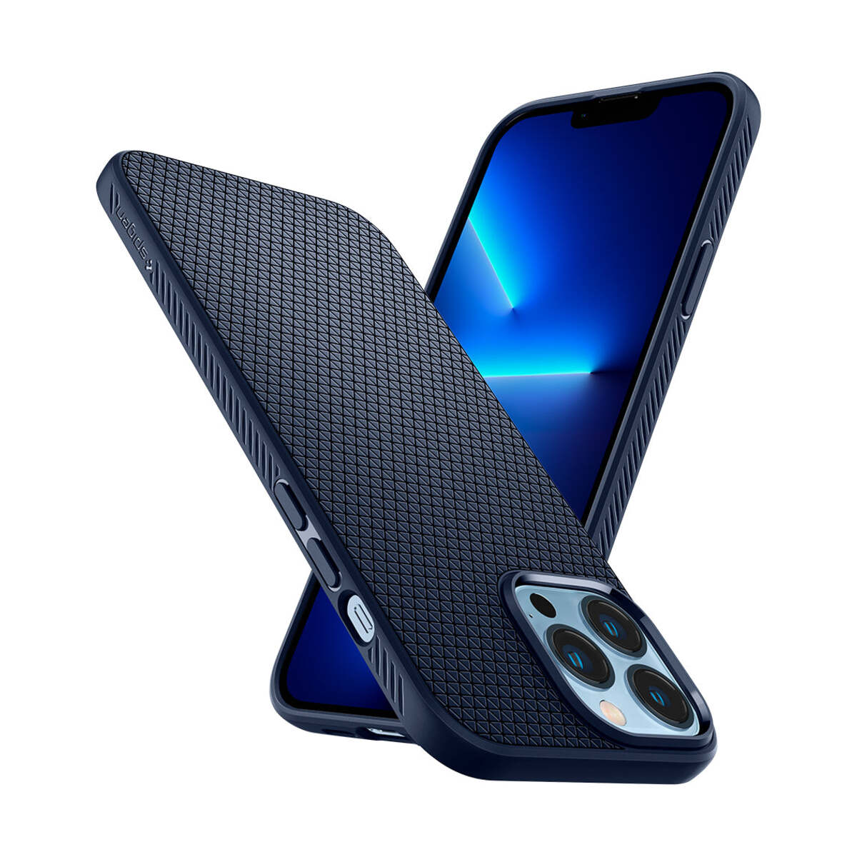 Spigen – Liquid Air iPhone 13 Pro Max tok - kék - Open Box - iSTYLE HU