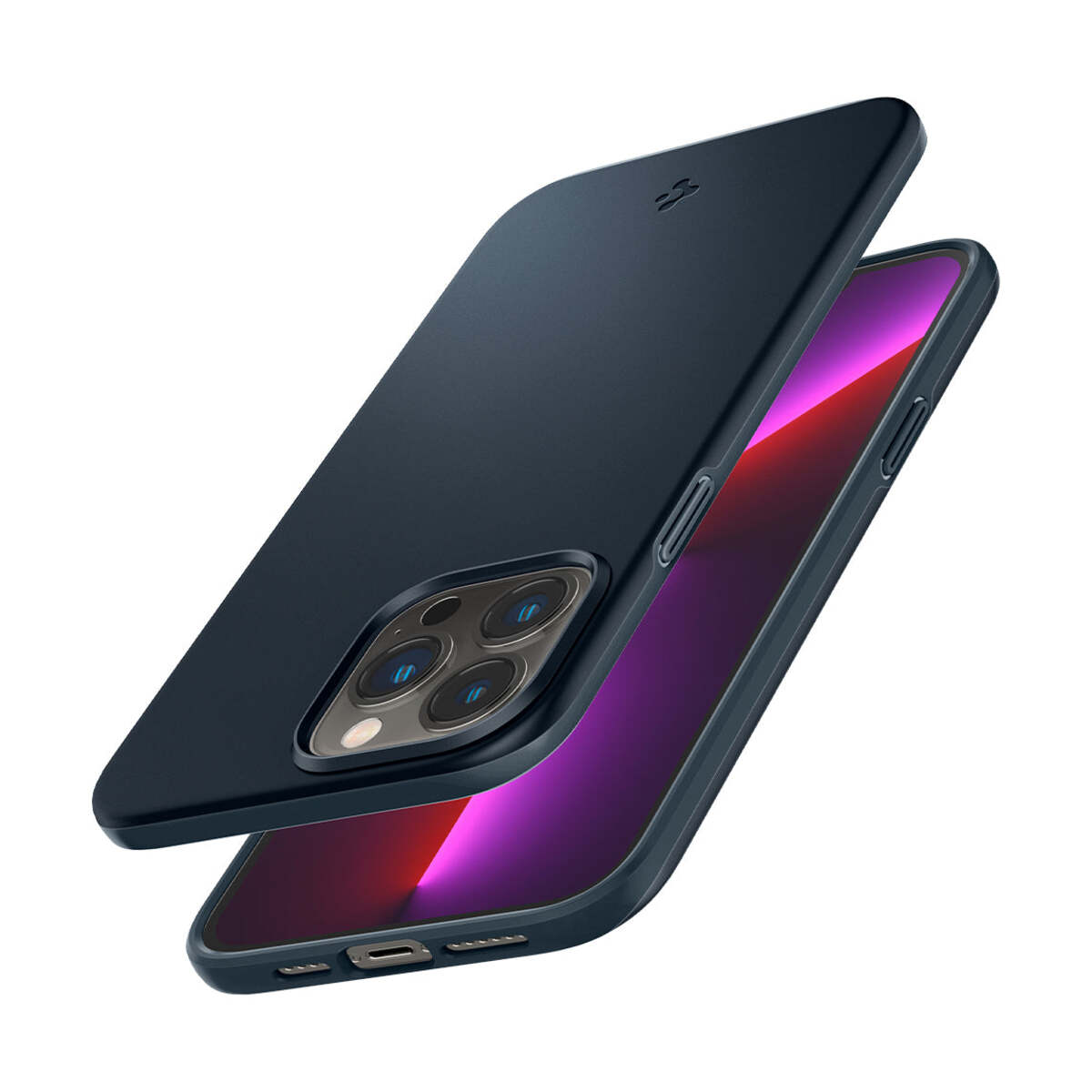 Spigen – Thin Fit iPhone 13 Pro Max - metál kék - Open Box - iSTYLE HU