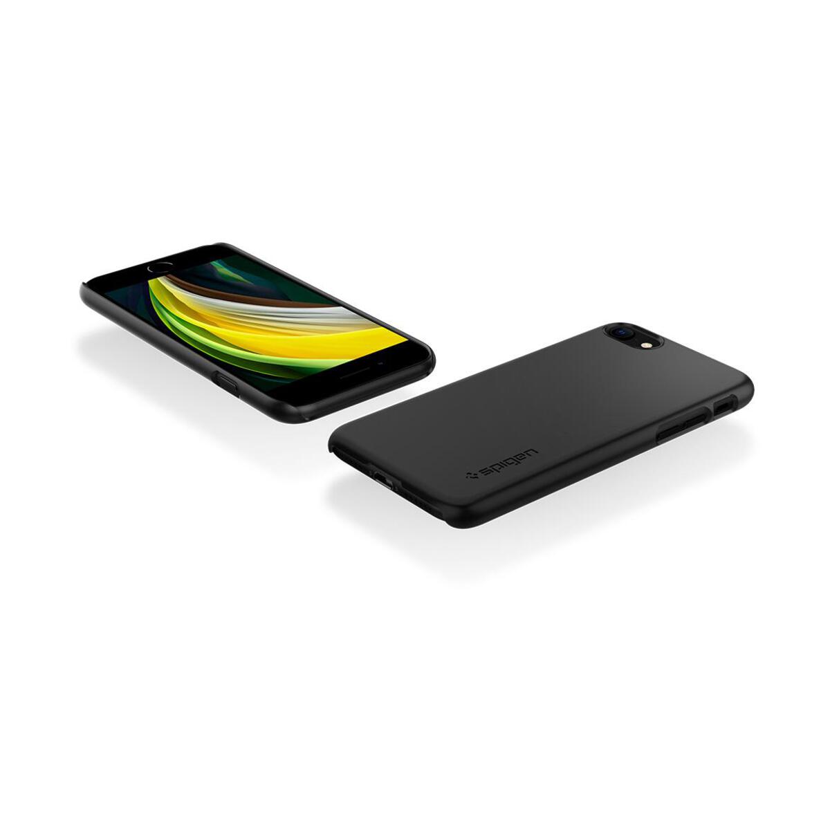 Spigen – Thin Fit iPhone SE/8/7 tok - Fekete - Open Box - iSTYLE HU