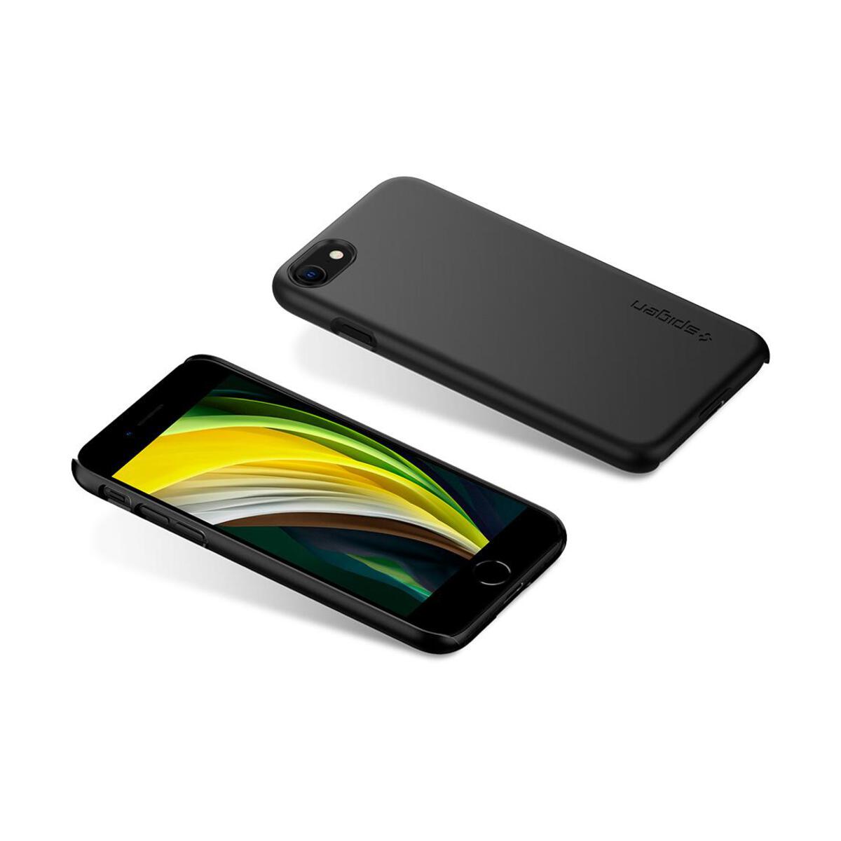 Spigen – Thin Fit iPhone SE/8/7 tok - Fekete - Open Box - iSTYLE HU