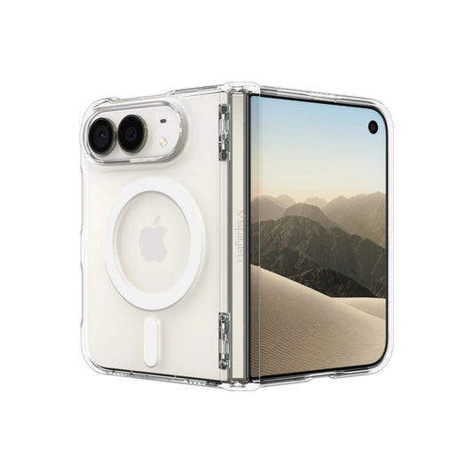 Spigen Ultra Hybrid Pro MagSafe, clear white - iPhone Duo