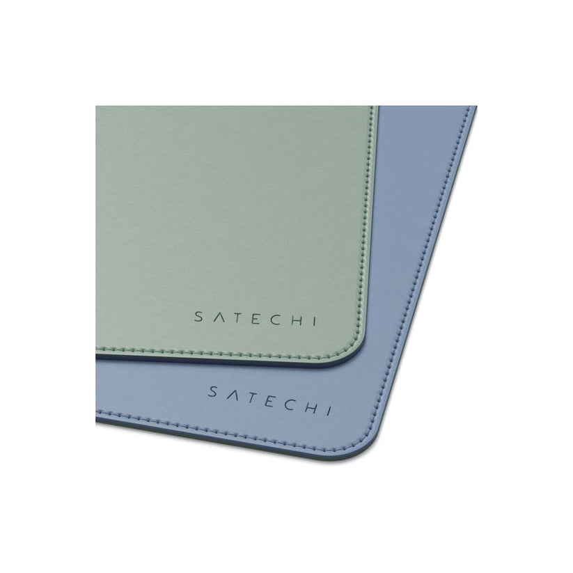 Satechi – kétoldalú ökobőr egérpad - kék/zöld - iSTYLE HU