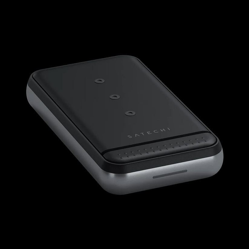 Satechi Duo Wireless Charger Power Bank Stand 10000 mAh Stand (Powerbank based for iPhone & Airpods) - Space Grey - iSTYLE HU