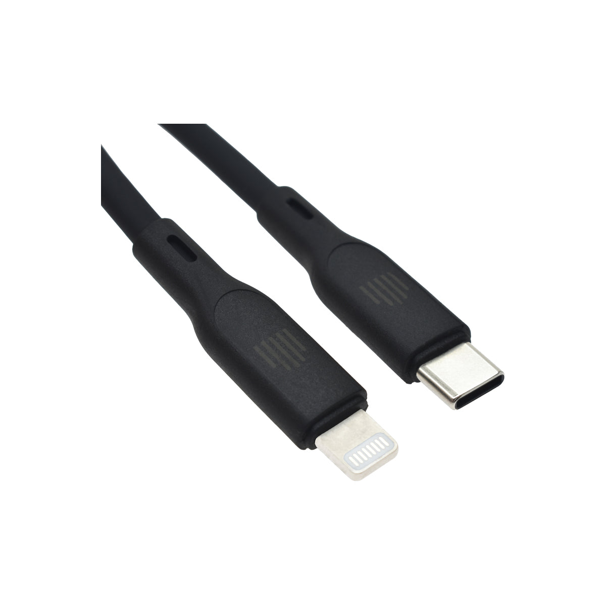 Dviced – USB-C - Lightning szilikon kábel, 1,25 m - fekete - iSTYLE HU