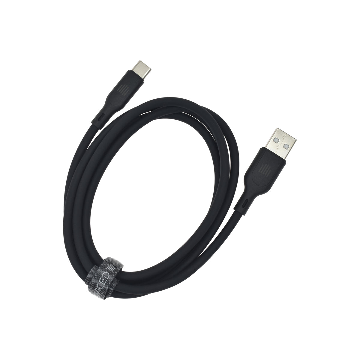 Dviced – USB-A - USB-C szilikon kábel, 1,25 m - fekete - iSTYLE HU