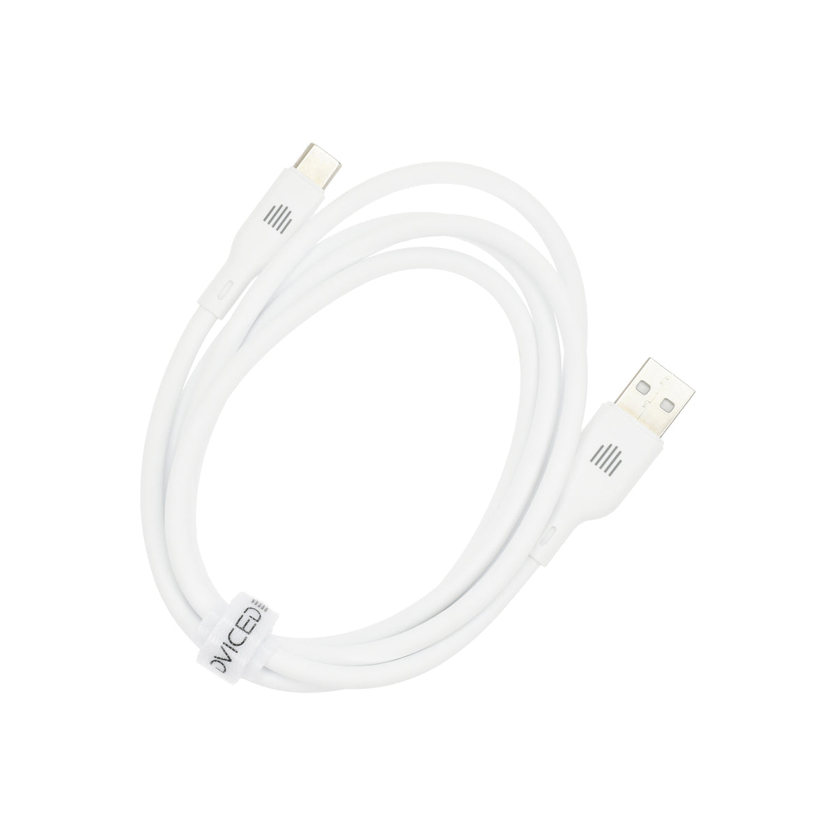Dviced – USB-A - USB-C szilikon kábel, 1,25 m - fehér - iSTYLE HU