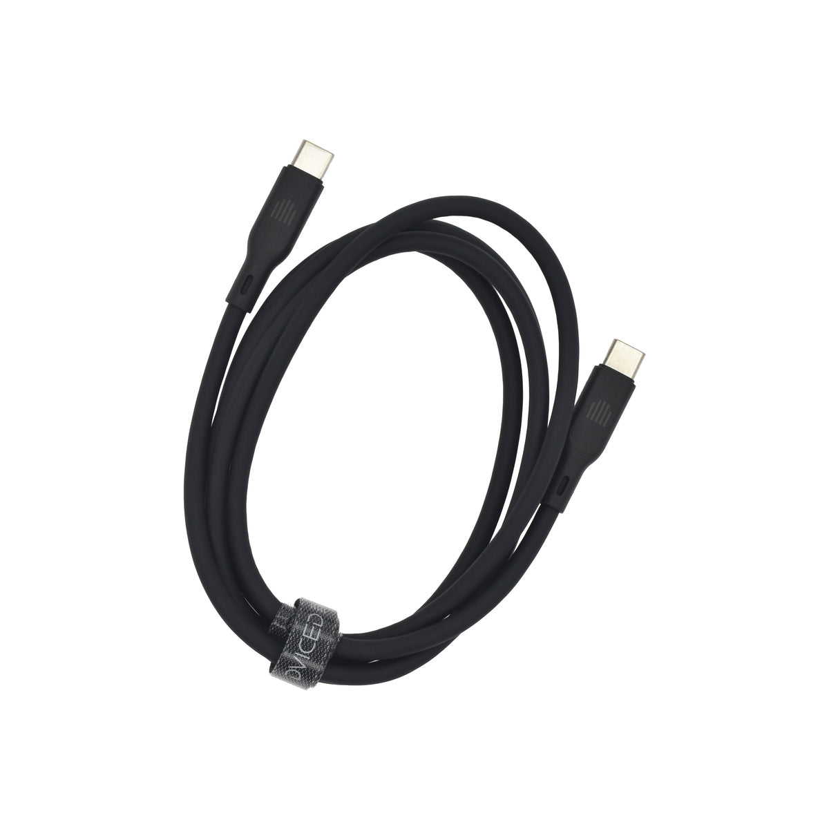 Dviced – USB-C - USB-C szilikon kábel, 1,25 m - fekete - iSTYLE HU
