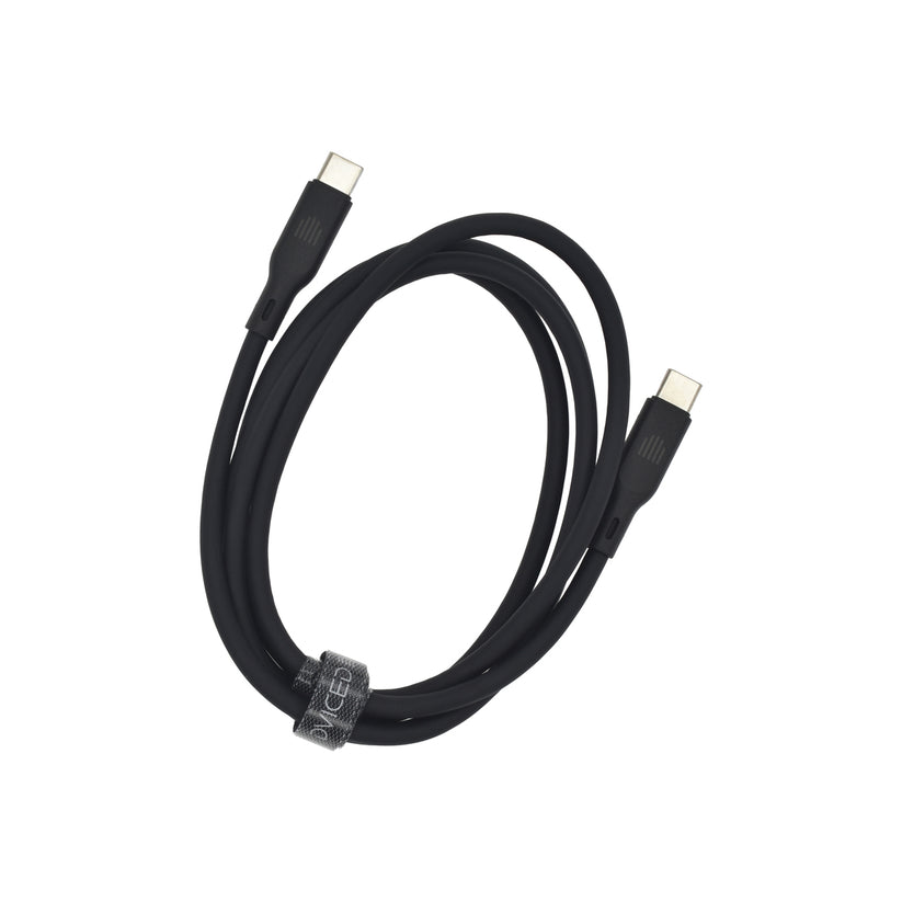 Dviced – USB-C - USB-C szilikon kábel, 1,25 m - fekete - iSTYLE HU