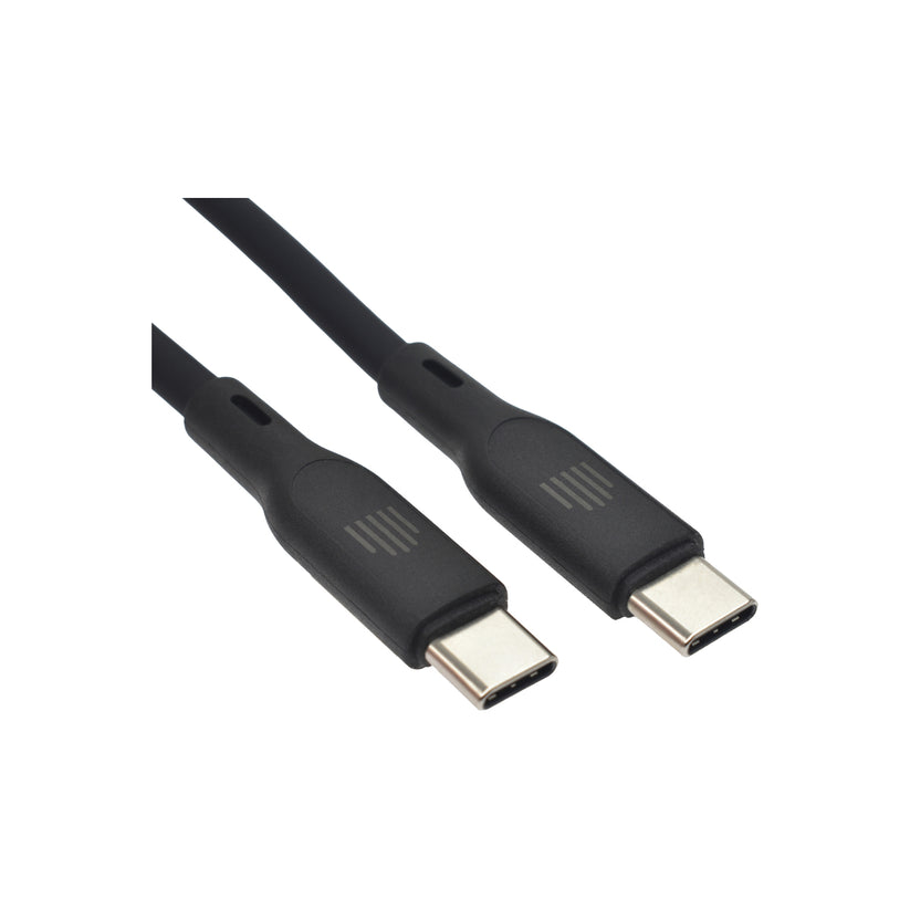 Dviced – USB-C - USB-C szilikon kábel, 1,25 m - fekete - iSTYLE HU