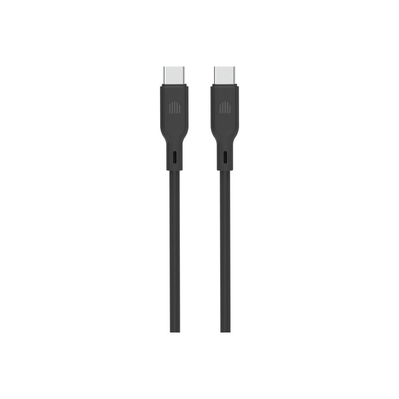Dviced – USB-C - USB-C szilikon kábel, 1,25 m - fekete - iSTYLE HU