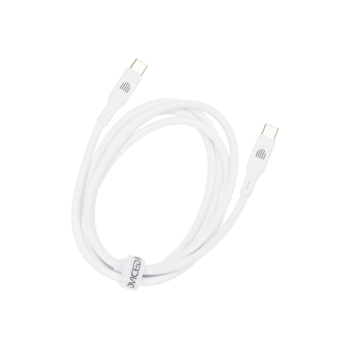 Dviced – USB-C - USB-C szilikon kábel, 1,25 m - fehér - iSTYLE HU
