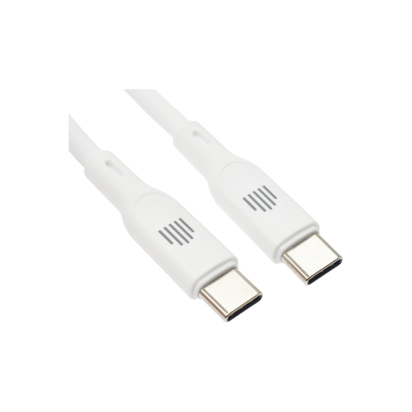 Dviced – USB-C - USB-C szilikon kábel, 1,25 m - fehér - iSTYLE HU