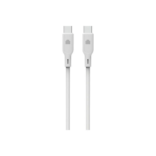 Dviced – USB-C - USB-C szilikon kábel, 1,25 m - fehér - iSTYLE HU
