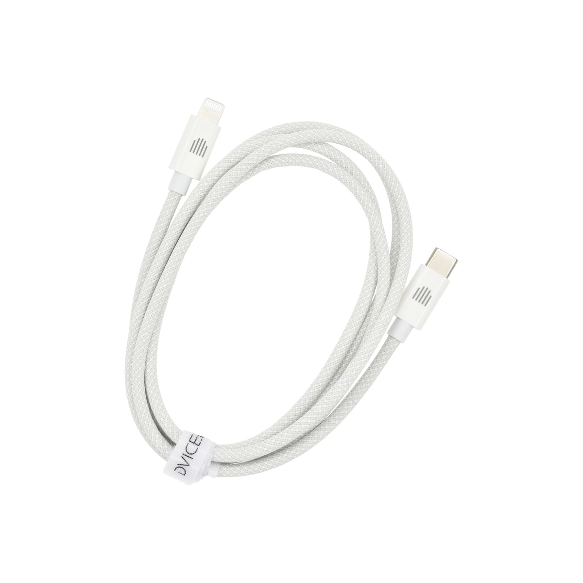 Dviced – USB-C - Lightning szőtt borítású töltőkábel, 1,25 m - fehér - iSTYLE HU