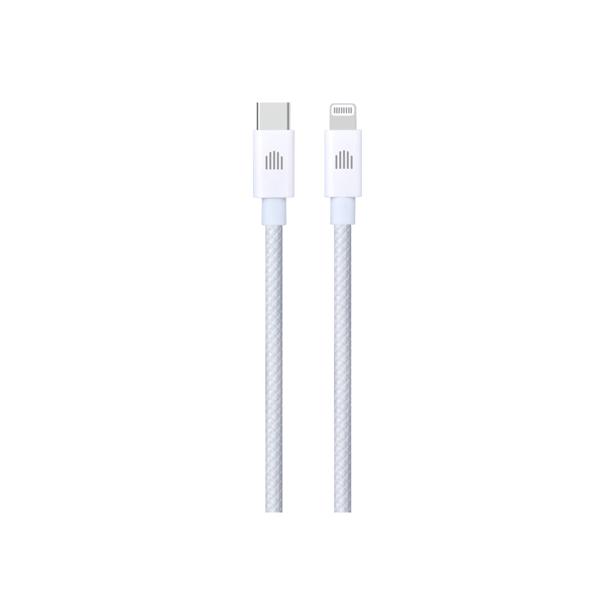 Dviced – USB-C - Lightning szőtt borítású töltőkábel, 1,25 m - fehér - iSTYLE HU